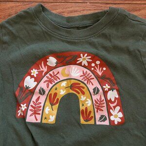 Toddler Long Sleeve Shirt With Rainbow Design - 4T